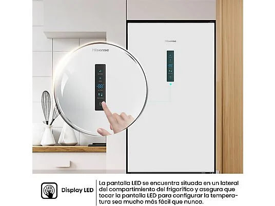 Frigorífico Combi Hisense RB390N4DWD - 304L, 186 cm, No Frost, Multi Air Flow, Blanco