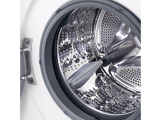 Lavadora LG F4X1008NWH - 8 kg, 1400 rpm, AI Direct Drive™, Steam™, ThinQ™, Blanco Marfil