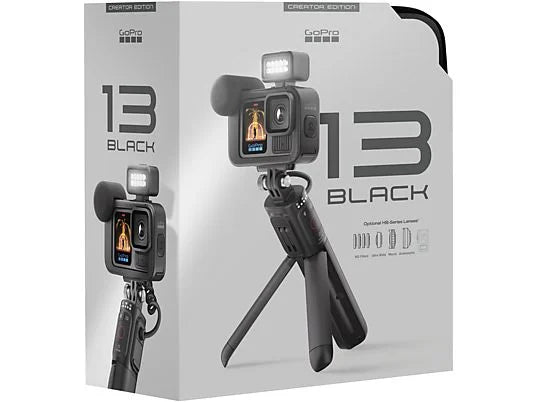 GoPro HERO13 Black Creator Edition - Kit de Cámara 5.3K, 27 MP, HyperSmooth 6.0, Batería 4.5h, Negro