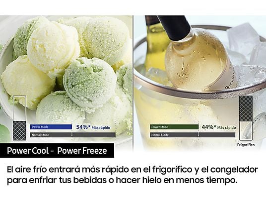 Frigorífico Combi Samsung RB38C605DS9/EF - 390L, 203 cm Alto, No Frost, All Around Cooling, Inox