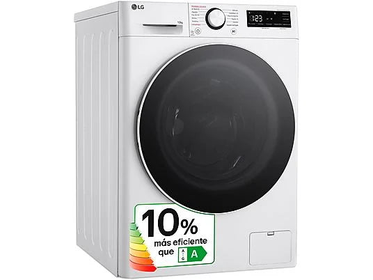 Lavadora LG F4WR6010A0W Serie 600 - 10 kg, 1400 rpm, Clase A, AI Direct Drive™, Blanco