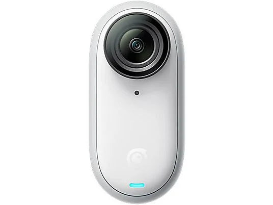 Cámara de acción Insta360 GO 3 (128GB) - 2.7K, Estabilización Tipo Gimbal, Action Pod con Pantalla Táctil, Blanco