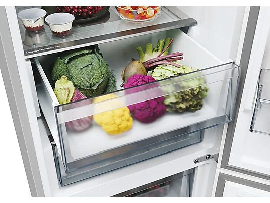 Frigorífico Combi Candy Fresco CNCQ2T620EX - 409L, 205 cm Alto, No Frost Circle+, Inox