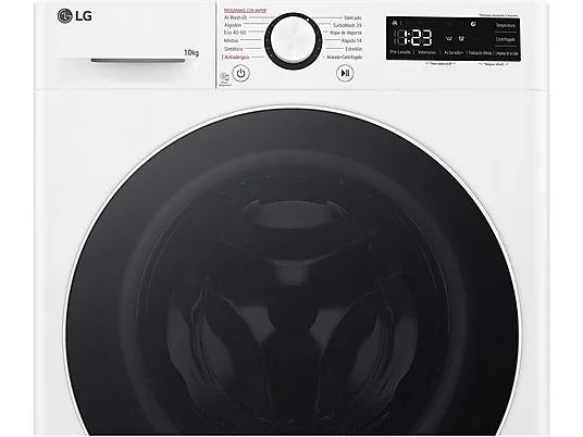 Lavadora LG F4WR6010A0W Serie 600 - 10 kg, 1400 rpm, Clase A, AI Direct Drive™, Blanco