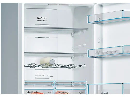 Frigorífico Combi Bosch KGN36VIEA - 326L, 186 cm Alto, No Frost, Cajón VitaFresh, Inox Antihuellas