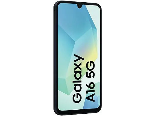 SAMSUNG Galaxy A16 5G (128 GB) en color Negro con 4 GB de RAM, pantalla LCD de 6.7", procesador Exynos 1330 (5 nm) y batería de 5000 mAh