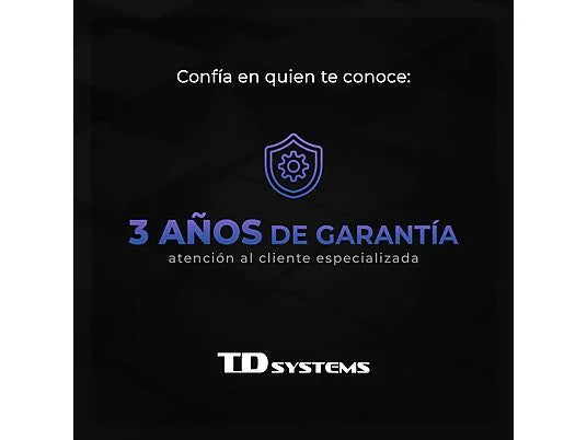 TD SYSTEMS TV DLED 43" 4K UHD (M43C21GLE) con Smart TV, Google TV, y Control por Voz (Hey Google) - Color Negro