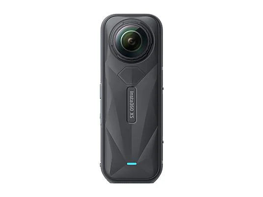 Cámara 360° INSTA360 X5 Esencial - 8K, 72 MP, IP68, 185 min Autonomía, Incluye Selfie Stick y Hub de Carga, Negro