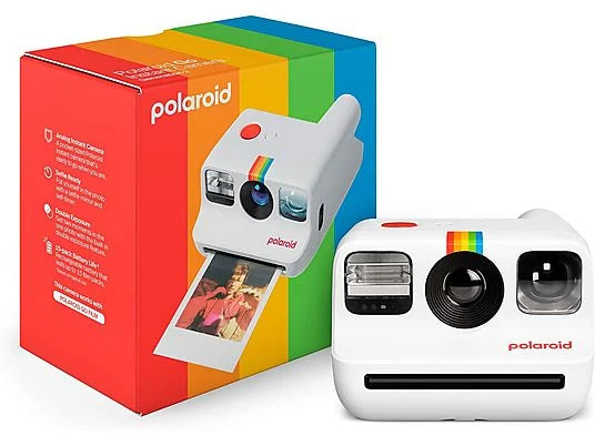 Polaroid Go Gen 2 - Cámara instantánea compacta, Blanca con flash y apertura f/9.0