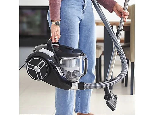 Aspirador sin bolsa Rowenta Compact Power XXL RO4B25 - 900W, 2.5L, Filtración Ciclónica, 8.8 m Radio de Acción, Negro