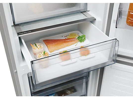 Frigorífico Combi Candy Fresco CNCQ2T620EX - 409L, 205 cm Alto, No Frost Circle+, Inox