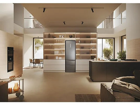 Frigorífico Combi Haier HTW5620CNMG - 414L, 205 cm Alto, No Frost Total, Wi-Fi, Direct Access, Inox