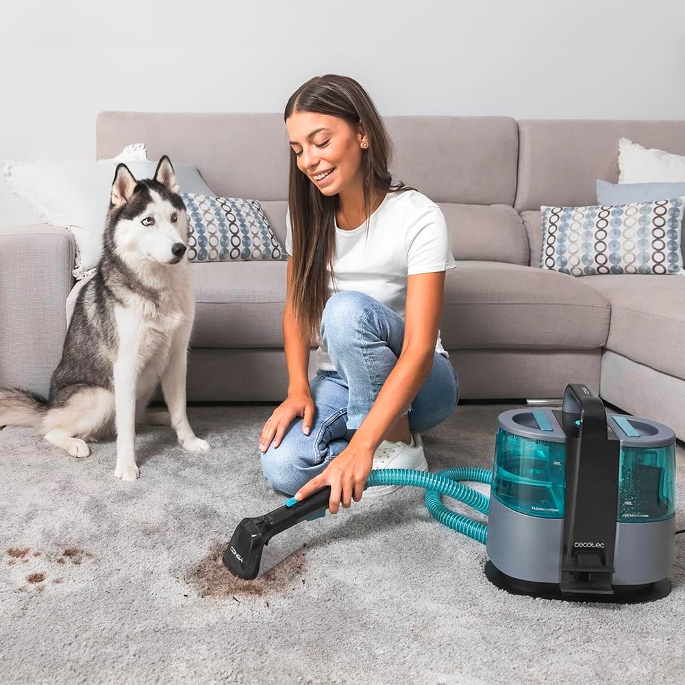 Título optimizado para Google Shopping: Aspirador de Tapicerías Cecotec Conga 4000 Carpet&Spot Clean - 3 en 1, 400W, 12 kPa, 2 Depósitos, con Cable