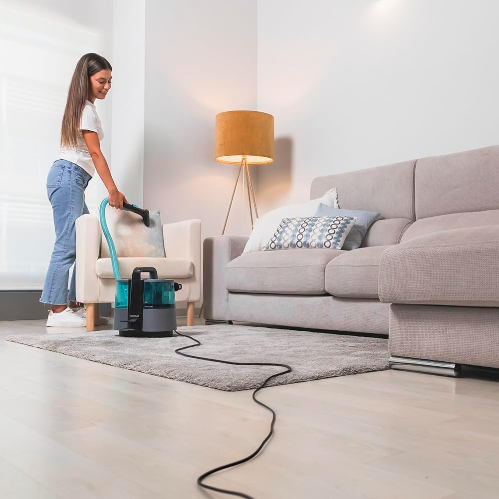 Título optimizado para Google Shopping: Aspirador de Tapicerías Cecotec Conga 4000 Carpet&Spot Clean - 3 en 1, 400W, 12 kPa, 2 Depósitos, con Cable