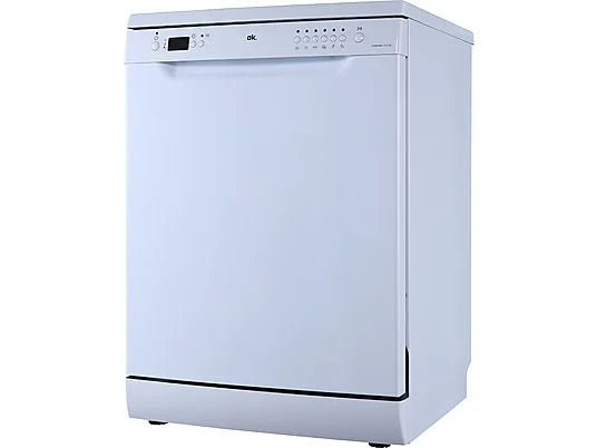 Lavavajillas OK. ODW 6041-1 E FS - 60 cm, 12 servicios, 6 programas, blanco, libre instalación