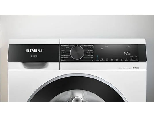 Lavadora Siemens WG44G2ZAES - 9 kg, 1400 rpm, Clase A, Motor iQdrive, smartFinish, Blanco