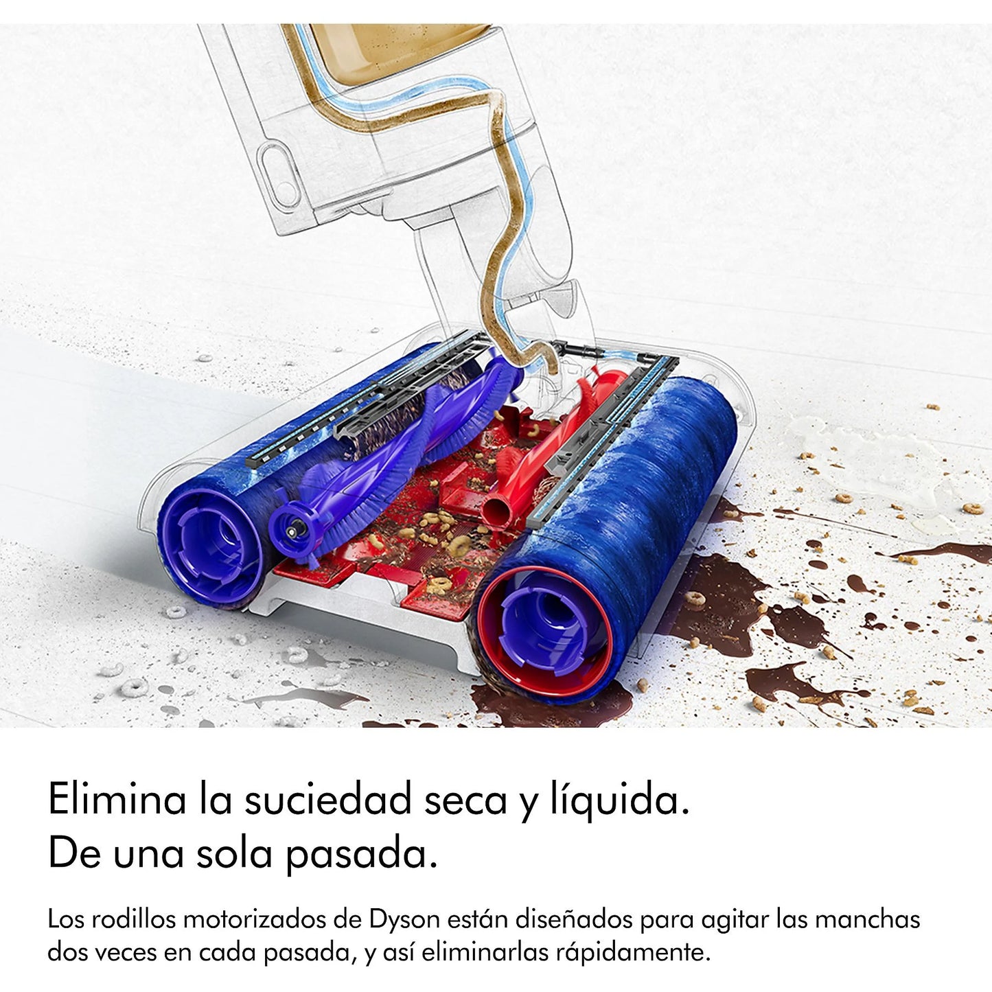Fregona Eléctrica Dyson WashG1™ - Sin Cables, 35 min Autonomía, Autolimpiable, Suelos Duros