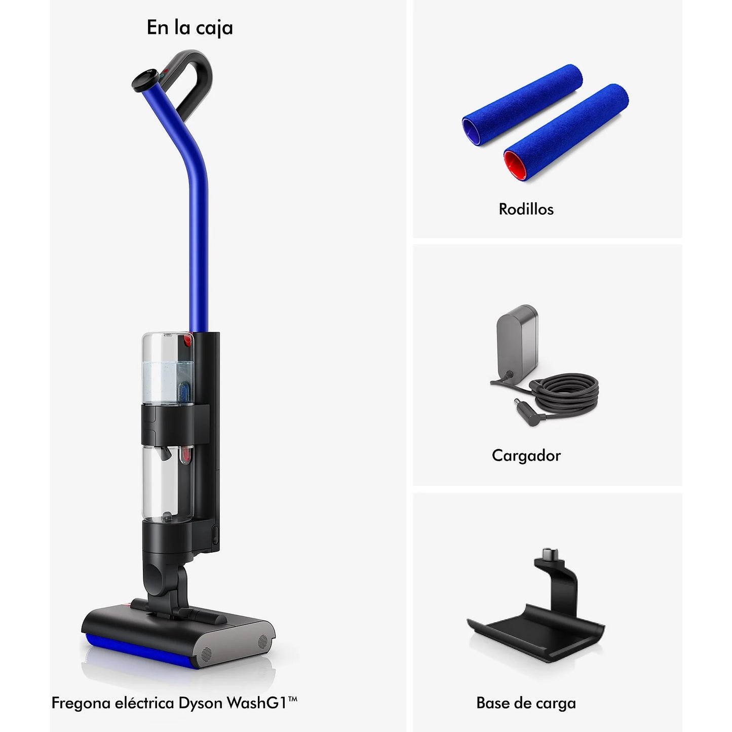 Fregona Eléctrica Dyson WashG1™ - Sin Cables, 35 min Autonomía, Autolimpiable, Suelos Duros