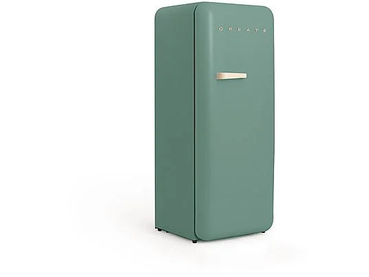 Frigorífico Retro CREATE 281L - 160 cm Alto, Una Puerta, Estilo Años 50, Verde
