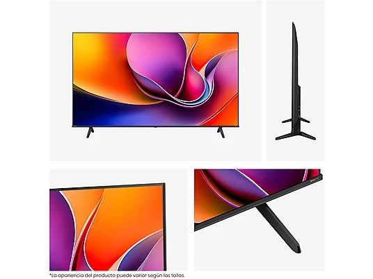 Hisense TV LED 50" 4K UHD (50A6Q) con IA 4K Upscaler, Modo Juego Plus, y Control por Voz - Color Negro