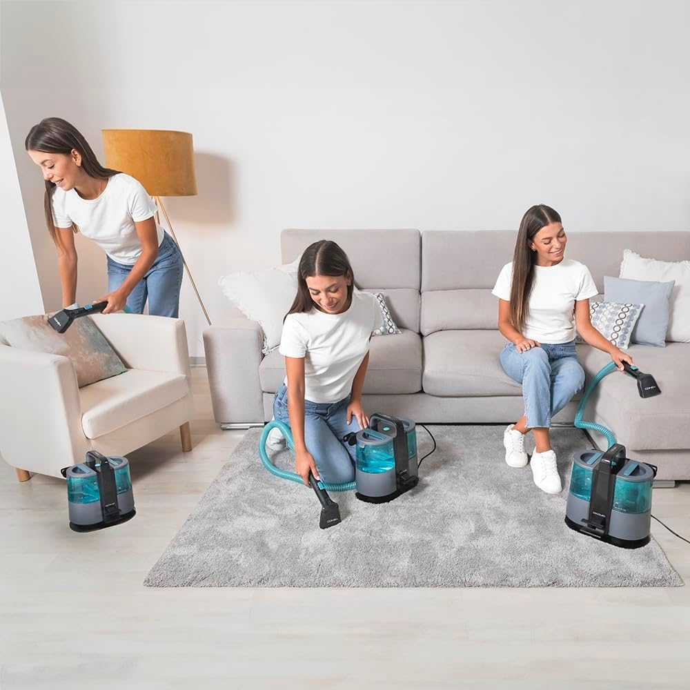 Título optimizado para Google Shopping: Aspirador de Tapicerías Cecotec Conga 4000 Carpet&Spot Clean - 3 en 1, 400W, 12 kPa, 2 Depósitos, con Cable