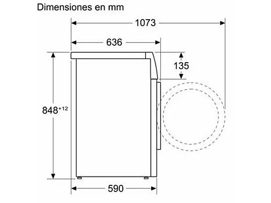 Lavadora Siemens WG44G2ZAES - 9 kg, 1400 rpm, Clase A, Motor iQdrive, smartFinish, Blanco