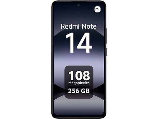 Xiaomi Redmi Note 14 (256 GB) en Negro Medianoche con 8 GB de RAM, pantalla 6.67" AMOLED FHD+, procesador MediaTek Helio G99-Ultra y batería de 5500 mAh