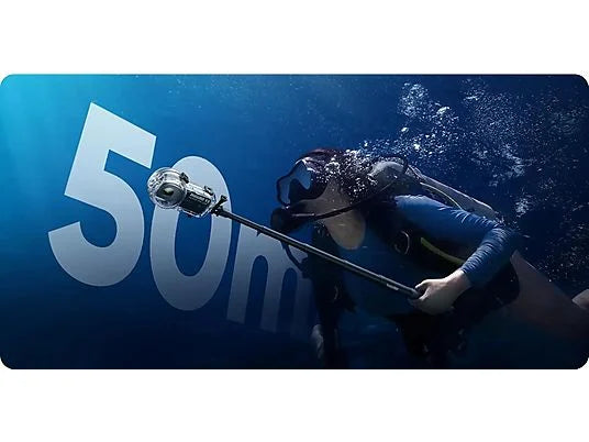 Carcasa de Buceo Insta360 X3 - Sumergible 50m, IPX8, Invisible en 360°, Transparente