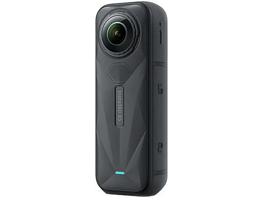 Cámara 360° INSTA360 X5 Esencial - 8K, 72 MP, IP68, 185 min Autonomía, Incluye Selfie Stick y Hub de Carga, Negro