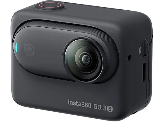 Cámara deportiva Insta360 GO 3S - 4K, 128GB, Estabilización FlowState, Pantalla Abatible 2.2", Negro Medianoche