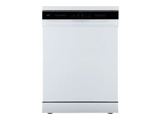 Lavavajillas OK. ODW 6061-1 E FS W - 59 cm, 13 servicios, 6 programas, blanco, libre instalación