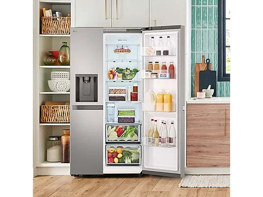 Frigorífico Americano LG GSLC41PYPE - 638L, 179 cm, No Frost, Disp. Agua y Hielo, Inox Antihuellas