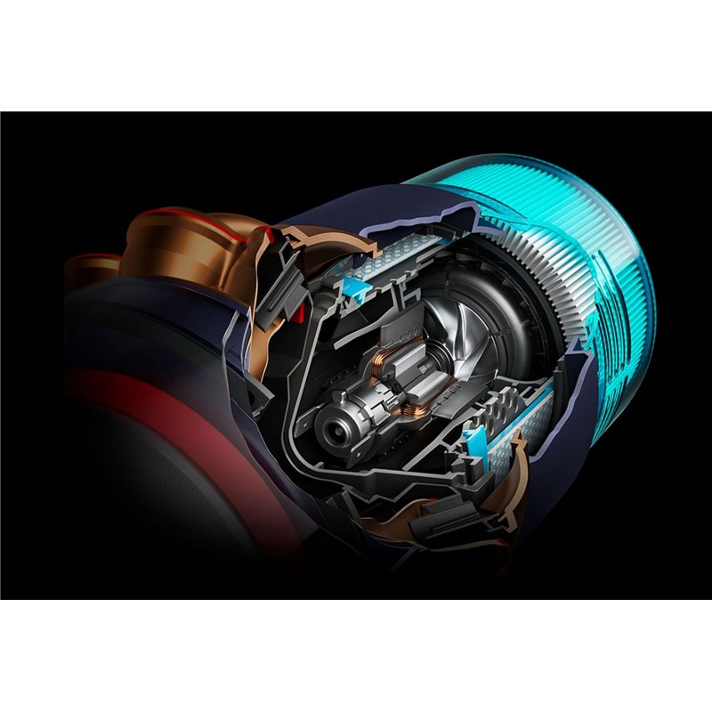 Aspiradora Dyson Gen5 Detect Absolute - Sin Cable, 280 AW, 70 min, Filtración HEPA, Azul/Cobre