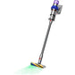 Aspiradora Escoba Dyson V15 Detect Fluffy - Sin Cable, 240 AW, 60 min Autonomía, Tecnología Láser, Níquel