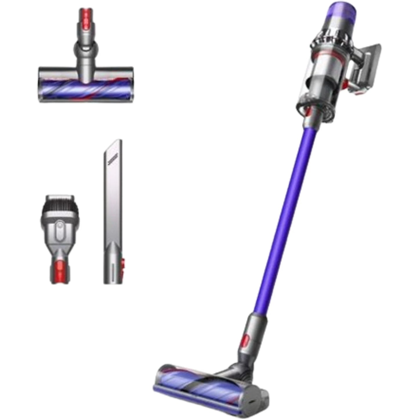 Aspiradora Escoba Dyson V11 Advanced - Sin Cable, 200 AW, 60 min Autonomía, Pantalla LED, Morado/Níquel