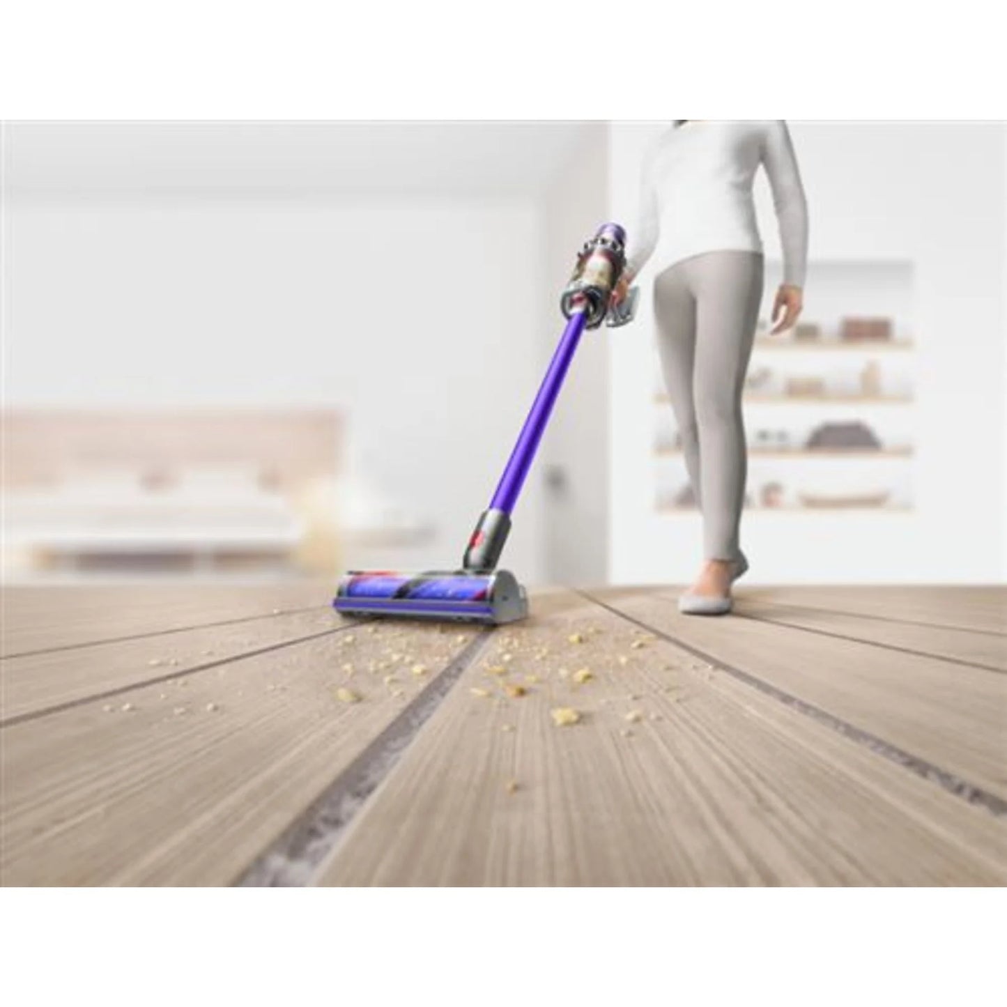 Aspiradora Escoba Dyson V11 Advanced - Sin Cable, 200 AW, 60 min Autonomía, Pantalla LED, Morado/Níquel
