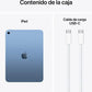 Apple iPad (11.ª generación) - 10.9" Retina, 128 GB, Wi-Fi, Chip A16 Bionic, azul