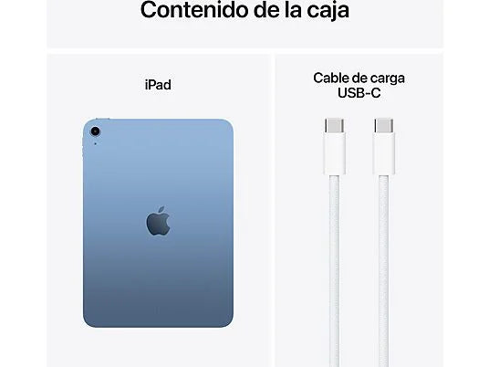 Apple iPad (11.ª generación) - 10.9" Retina, 128 GB, Wi-Fi, Chip A16 Bionic, azul