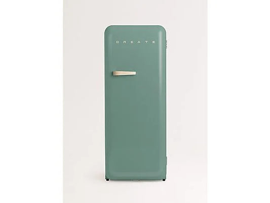 Frigorífico Retro CREATE 281L - 160 cm Alto, Una Puerta, Estilo Años 50, Verde