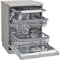 Lavavajillas LG DF365FPS - 60 cm, 14 servicios, 10 programas, QuadWash™, vapor, acero inoxidable