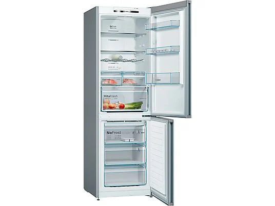 Frigorífico Combi Bosch KGN36VIEA - 326L, 186 cm Alto, No Frost, Cajón VitaFresh, Inox Antihuellas