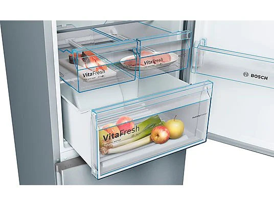 Frigorífico Combi Bosch KGN36VIEA - 326L, 186 cm Alto, No Frost, Cajón VitaFresh, Inox Antihuellas