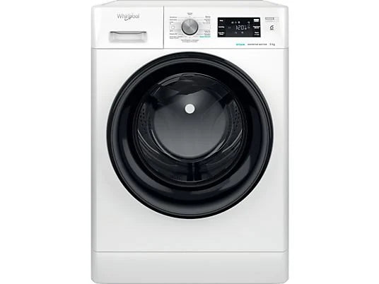 Lavadora Whirlpool FFB 9489 BV SPT - 9 kg, 1400 rpm, Clase A, 6th SENSE, Inverter, Blanco