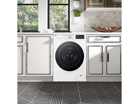 Lavadora LG F4WR5509A1W Serie 550 - 9 kg, 1400 rpm, AI Direct Drive™, Autodosificador, Blanco