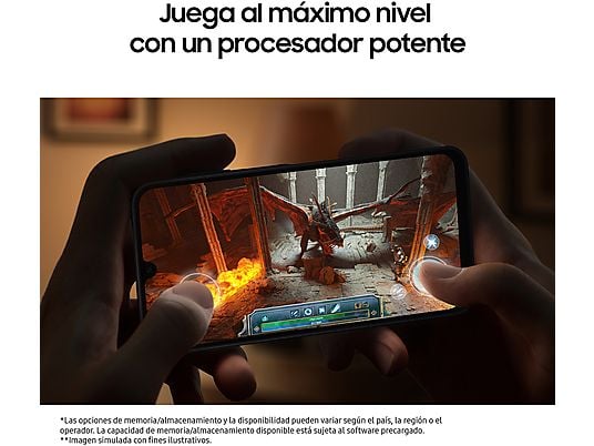 SAMSUNG Galaxy A16 LTE (256 GB) en Gris con 8 GB de RAM, pantalla Super AMOLED FHD+ de 6.7", procesador MediaTek Helio G99 Octa-core, y batería de 5000 mAh
