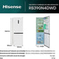 Frigorífico Combi Hisense RB390N4DWD - 304L, 186 cm, No Frost, Multi Air Flow, Blanco