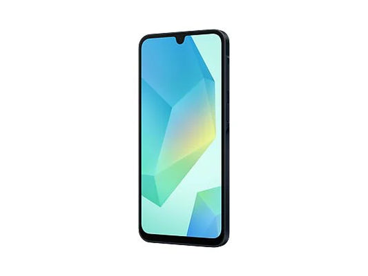 SAMSUNG Galaxy A16 5G (128 GB) en color Negro con 4 GB de RAM, pantalla LCD de 6.7", procesador Exynos 1330 (5 nm) y batería de 5000 mAh