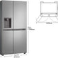 Frigorífico Americano LG GSLC41PYPE - 638L, 179 cm, No Frost, Disp. Agua y Hielo, Inox Antihuellas