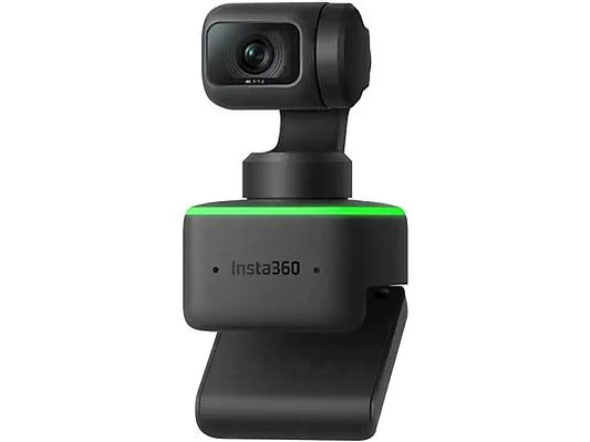 Webcam 4K con IA Insta360 Link - Sensor 1/2", Gimbal de Seguimiento Automático, 4K UHD, Negro