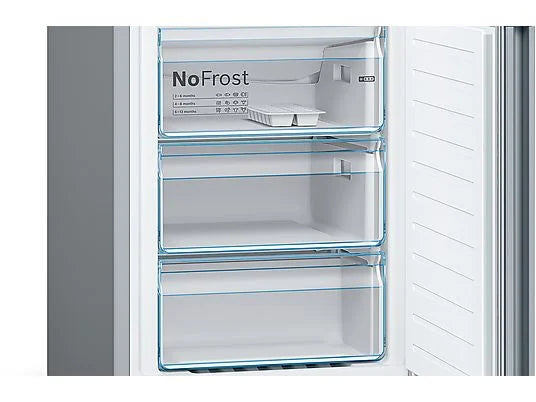 Frigorífico Combi Bosch KGN36VIEA - 326L, 186 cm Alto, No Frost, Cajón VitaFresh, Inox Antihuellas